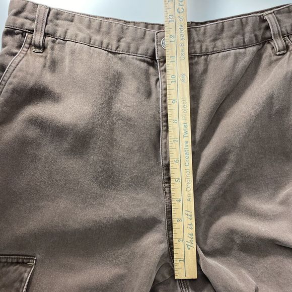 Vintage Tony Hawk Cargo Skater Pants Y2K Size 34x32 Brown Skateboarding Grunge - Picture 16 of 16
